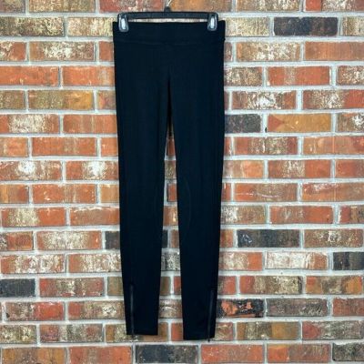 Cabi Style #999 Black Ponte Riding Leggings Ankle Zip Womens XS